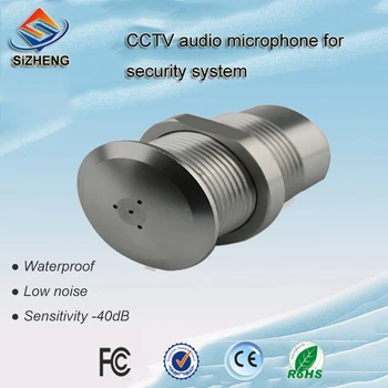 SIZHENG în aer liber CCTV audio microfon din aliaj de aluminiu material sensibilitate -40dB pentru sistemul de securitate 12359
