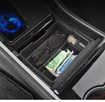 Pentru Tesla Model 3 BlueStar 2017 2018 2019 Accesorii Auto Central Cotiera Cutie Depozitare Auto Recipient Mănușă Organizator Caz 1415