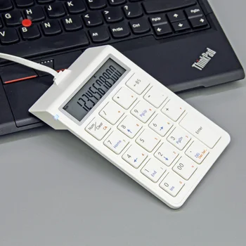Cu fir Tastatura Numerică și Calculator 2-în-1, Numărul Pad Tastatură cu 12 Cifre, Ecran LCD pentru PC, Laptop 1552