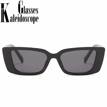 2021 Dreptunghi ochelari de Soare pentru Femei Brand de Lux Bomboane de Culoare de Epocă Pătrat Ochelari de Soare Femei Sexy Leopard Verde UV400 Ochelari 1772