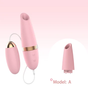 Vibratoare Ou de Aspirație Sex Oral Lins cu Limba pe Clitoris Femei Jucării Vaginale Stimulator Dublu Vibrator Pentru Cupluri Erotic produse 2221