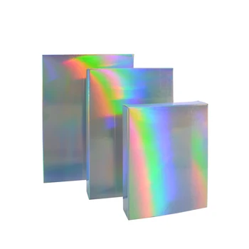 50 Buc Holograme Laser Hârtie Cutie Carton Cutie De Cadou Pachet Cosmetice Ceai Pachetului De Fildeș Bord Cutii 239