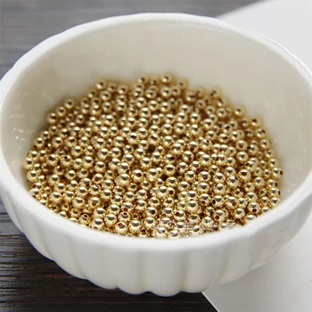 Aur Mingea Margele de semințe mini Cupru de înaltă calitate aur rotund Margele Spacer pentru a face Bijuterii accesorii 2-4mm 20buc 2712