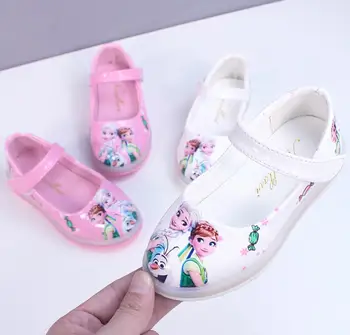 Noul Frozen copii pantofi casual Copii desene animate Adidasi fete pantofi de piele Marimea 26-30 2893