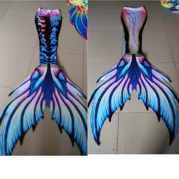 Personalizate pentru Adulți Copii Mermaid Cozi Pentru Costum de baie Copii mă înec Sirenă coada cu un Monofin Fete de Baie Bikini Set 3111