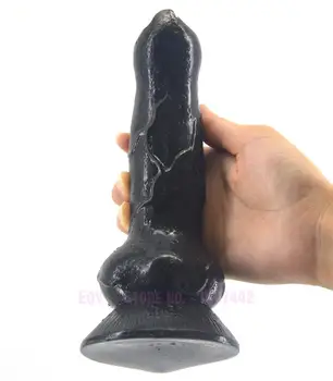 182mm lung animal mare penis artificial, Lup Penis de Câine vibrator Simulare Anal Plug de sex Feminin de sex masculin anal dildo animal penisul jucarii sexuale pentru femei. 335