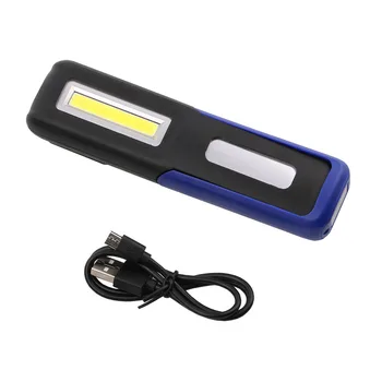 2 Moduri de XPE COB LED USB Reîncărcabilă Lanterna Super-Luminos Lanterna Construit În Baterie Magnet de Lumină LED, Cablu USB Cârlig de Lumină 378