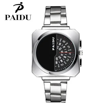 2020 Noua Creatoare De Moda Ceasuri Bărbați Ceasuri Pătrați Din Oțel Inoxidabil Trupa Digital Cuarț Ceasuri Relogio Masculino Reloj Hombre 4907