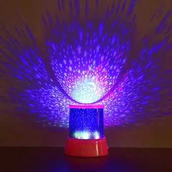 LED Lumina de Noapte Proiector Cer Instelat Star luna Maestru Copii Copii Copii Dorm Romantic plin de culoare Led-uri USB lampa de Proiecție 4948