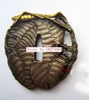 Japonia sabie de samurai accesorii cupru Katana tsuba W/Mantis Prinde Greier design 5531