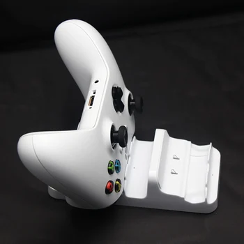 Pentru Microsoft Xbox One(S) Controler de Joc fără Fir Dual Charger Stand de Încărcare Stație de Andocare+2 buc Baterie Reincarcabila+Cablu USB 571