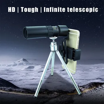 #R40 4k 10-300x40mm Super Telephoto Zoom Telescop Monocular Portabil Pentru Camping Smartphone Ochean Handheld Portabil 7754