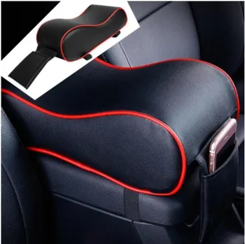 De mașină din piele cotiera centrala pad negru auto consola centrala cotiera scaun cutie Mat perna mașina de acoperire protector styling 820