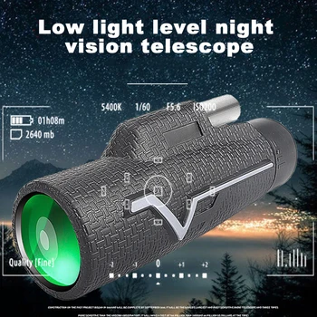 25x50 Zoom Camping Telescop Monocular Drumeții Bird Watching Starscope de Mare Putere Ergonomic Non Alunecare Prisme BAK4 Peisaj