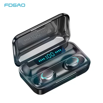 FDGAO Căști Bluetooth Mini Display LED Casti Stero Sunet 2000mah Banca de Putere fără Fir Casti Sport Cu Microfon