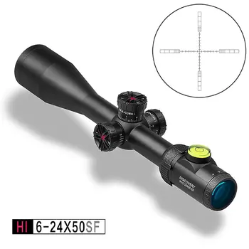 Tactica Descoperire HI 6-24X50SF Riflescope 1/2 Mil Dot Reticul cu Rază Lungă de Fotografiere în aer liber Vânătoare de Aplicare Cu Bule de Nivel