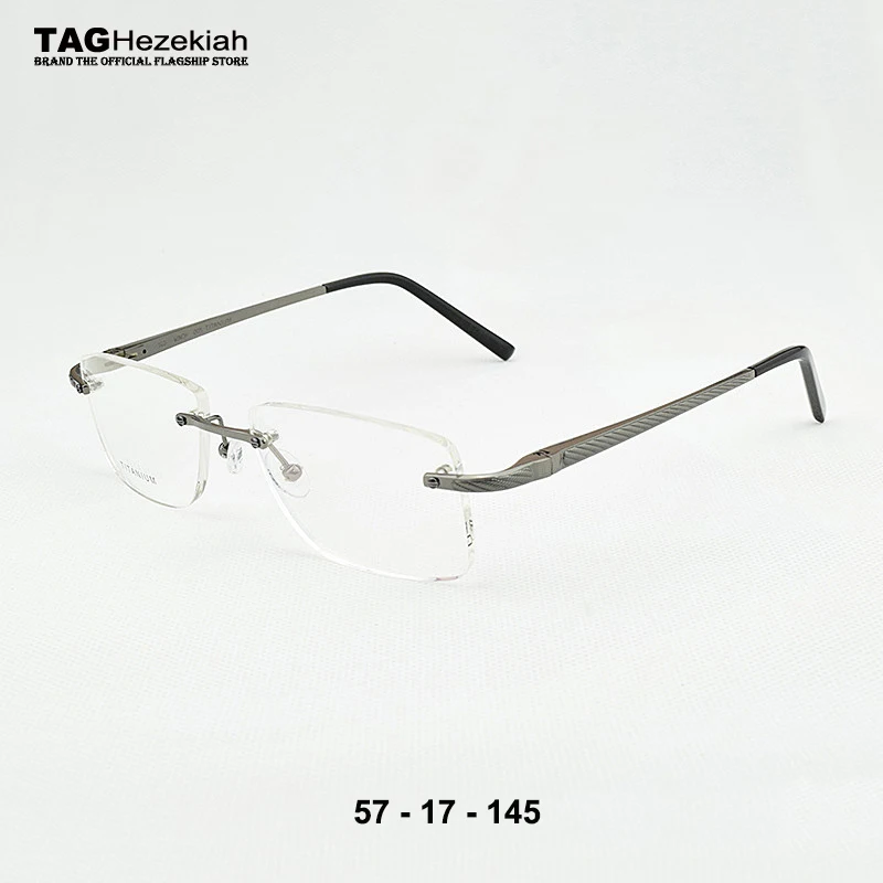2019 brand de moda de înaltă calitate ochelari fără cadru de titan ochi ochelari de soare, rame pentru bărbați piața de afaceri rame ochelari de vedere barbati cumpara online | Bărbați