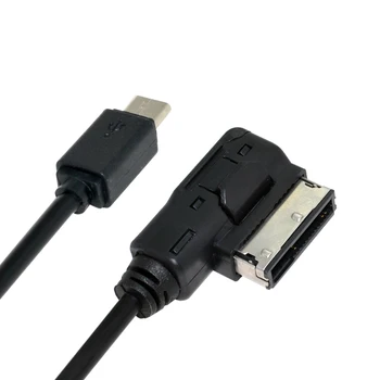 CY mass-Media În AMI MDI USB-C USB 3.1 Tip C de Încărcare Cablu Adaptor Pentru Masina VW AUDI A4 A6 Q5 Q7 & pentru Laptop Nou & Chromebook