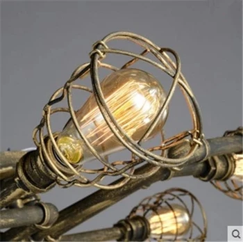 Indutrial Candelabre Lampa de Corpuri de Iluminat de Epocă Loft Lămpi Bar, Cafenea, camera de zi Mese pentru Narghilea Edison Bulb Holder 14496
