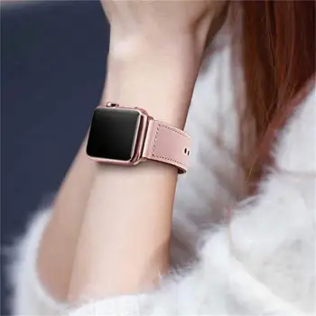 Curea de ceas pentru Apple watch band din piele buclă 42/38mm watchband pentru iwatch 44mm 40mm 4/3/2/1 band brățară accesorii 167
