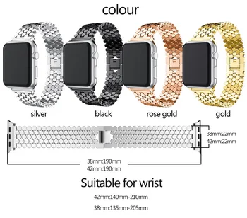 Curea din otel inoxidabil pentru Apple watch band 38mm 42mm iwatch 4 banda de 44mm 40mm Strălucire Curea de Metal brățară de Link-ul Apple watch 5 4 3 2 1723
