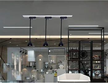 LED-uri lumina track magazin de îmbrăcăminte Windows showroom-uri expoziție lumina reflectoarelor cu led cob lampă spot tavan feroviar tradiționale de colectare de Lampa 21966