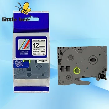 Compatibil pentru TZ eticheta bandă tze tz bandă Tze231 tz231 tze 231 12mm*8m negru pe alb Tze-231 P-touch Panglică label maker 25640