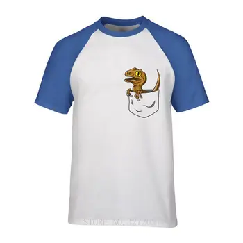 Buzunar Raptor Bărbați Jurassic Park casual Tricou 2019 Unic de Moda bumbac cu maneci scurte t shirt streetwear bărbat t-shirt 50944