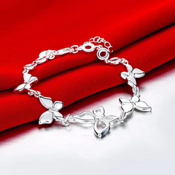 SMTCAT Fierbinte de Vânzare de Moda Dimensiunea Reglabil Placat cu Argint Bijuterii Fluture Brățară Brățară Bijuterii Pentru Femei, Copii Crăciunul Cadou 9873