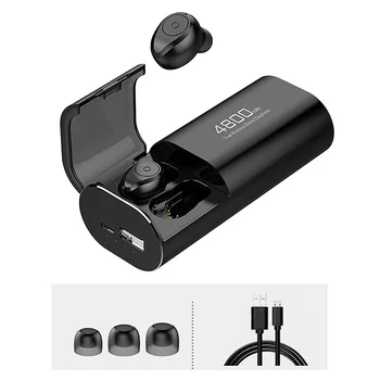 Wireless Bluetooth 5.0 Căști cu 4800MAh Caz de Încărcare [Ca Banca de Putere cu Microfon USB de Tip C Cablu TWS Stereo In-Ear Earphon 9970