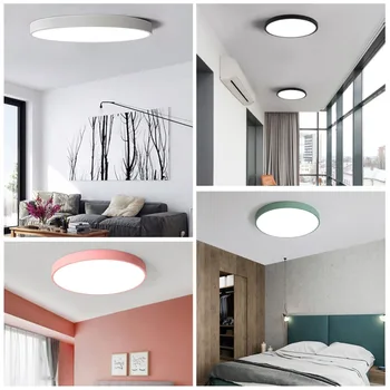 LED Lumina Plafon Lampă de Iluminat Moderne de Fixare Dormitor, Bucătărie, Hol Simplu de Montare pe Suprafață Culoare Panou Camera de Control de la Distanță