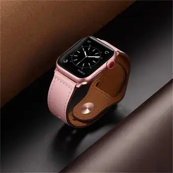 Curea de ceas pentru Apple watch band din piele buclă 42/38mm watchband pentru iwatch 44mm 40mm 4/3/2/1 band brățară accesorii