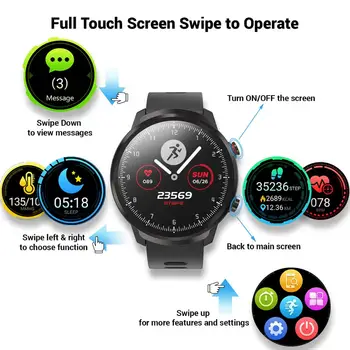 TagoBee L3 Full Touch Ceas Inteligent Trackere de Activitate Bărbați Femei Pedometru Heart Rate Monitor Somn IP67 rezistent la apa iOS Android