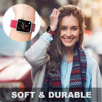 Curea de ceas pentru Apple watch band din piele buclă 42/38mm watchband pentru iwatch 44mm 40mm 4/3/2/1 band brățară accesorii