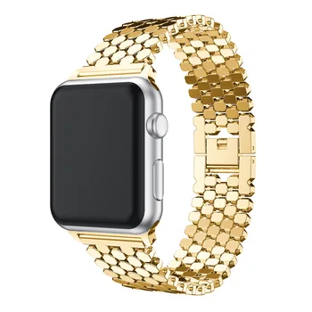 Curea din otel inoxidabil pentru Apple watch band 38mm 42mm iwatch 4 banda de 44mm 40mm Strălucire Curea de Metal brățară de Link-ul Apple watch 5 4 3 2