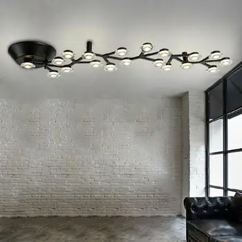AC100-240V LED-uri Albe lumini Plafon Art Design Modern ramură de copac lamparas de techo lustru de teto luminaria lampa corp de iluminat
