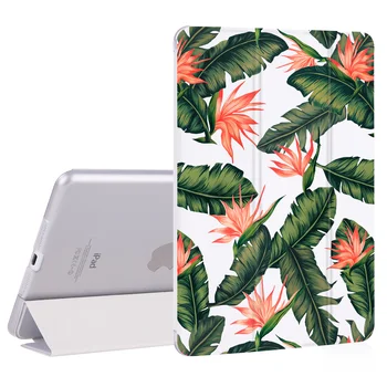 Vara de Palmier frunze de Cactus Tableta Caz Pentru iPad Air 9.7 2019 fundas Ultra Slim PU Plastic Trezire Smart Cover Caz pentru iPad mini 5 4 3