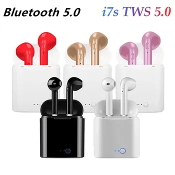 I7 TWS Bluetooth casti muzica Casti de afaceri cască sport pavilioane potrivit wireless Căști Pentru xiaomi, huawei iphone